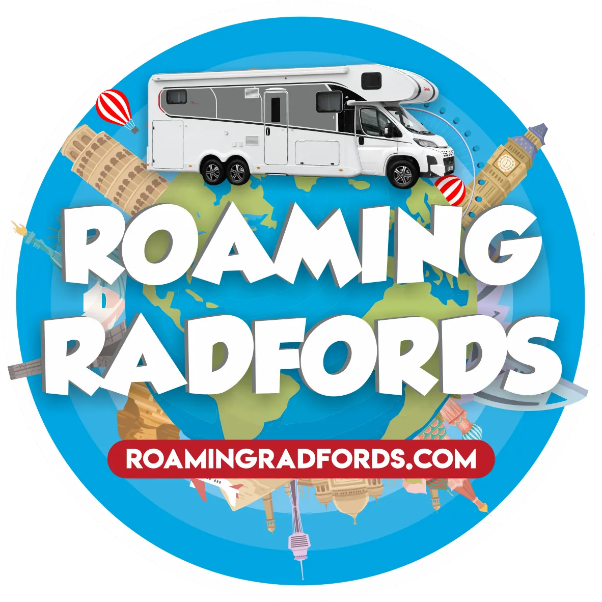 Roaming Radfords sticker