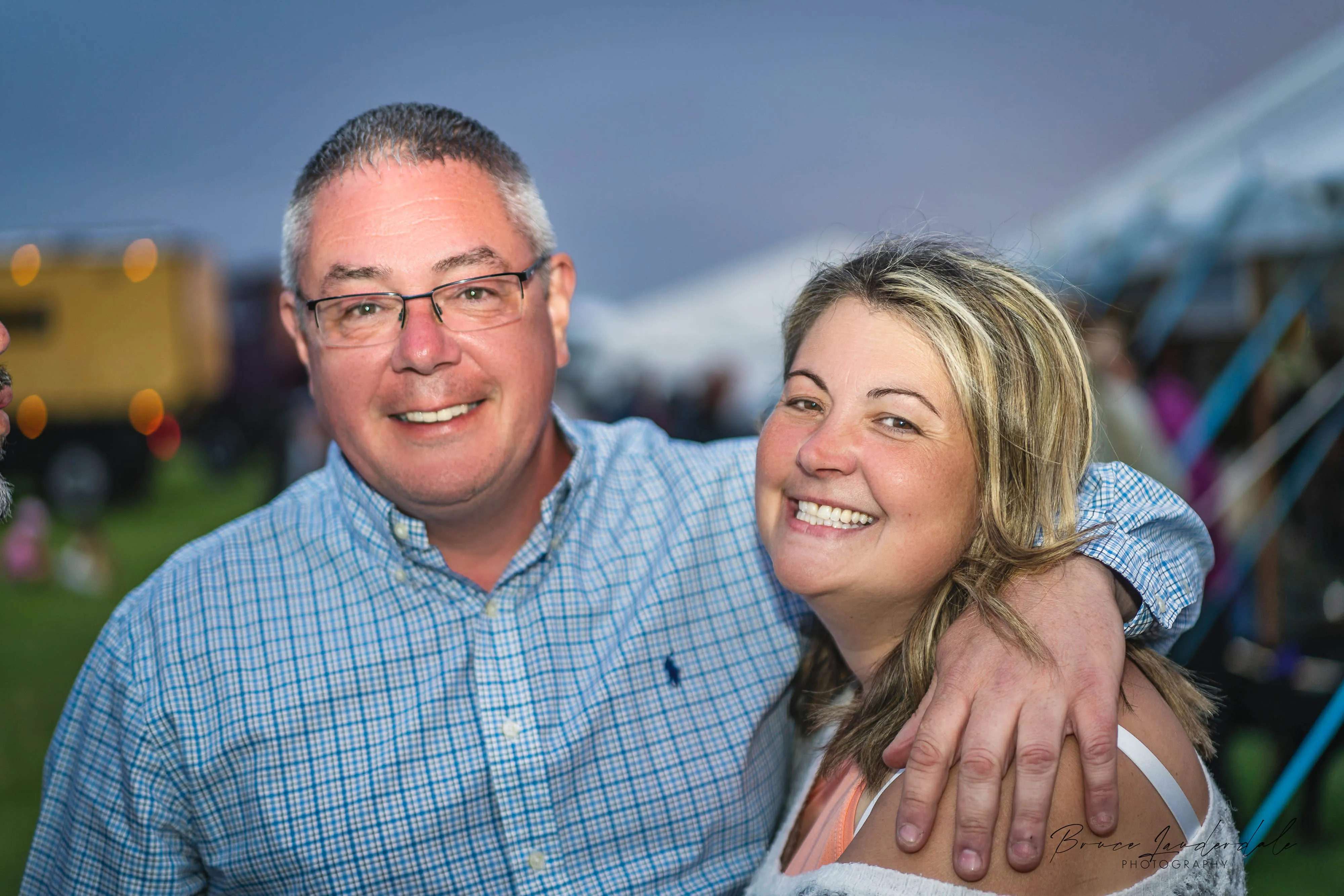 Steve and Lyndsay at the Overlander show 2024